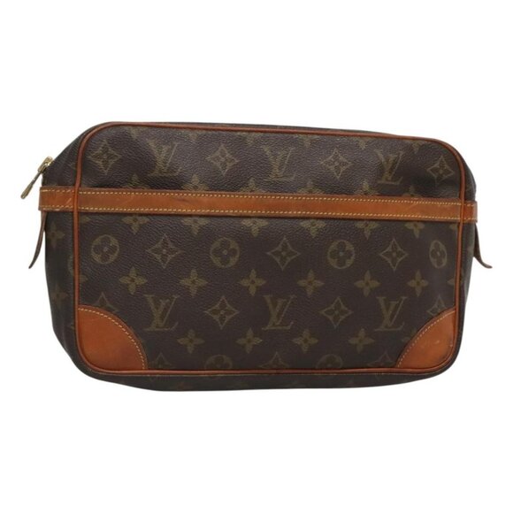 LOUIS VUITTON Monogram Compiegne 28 Clutch Bag M51845 LV Auth 126878 - Picture 1 of 16